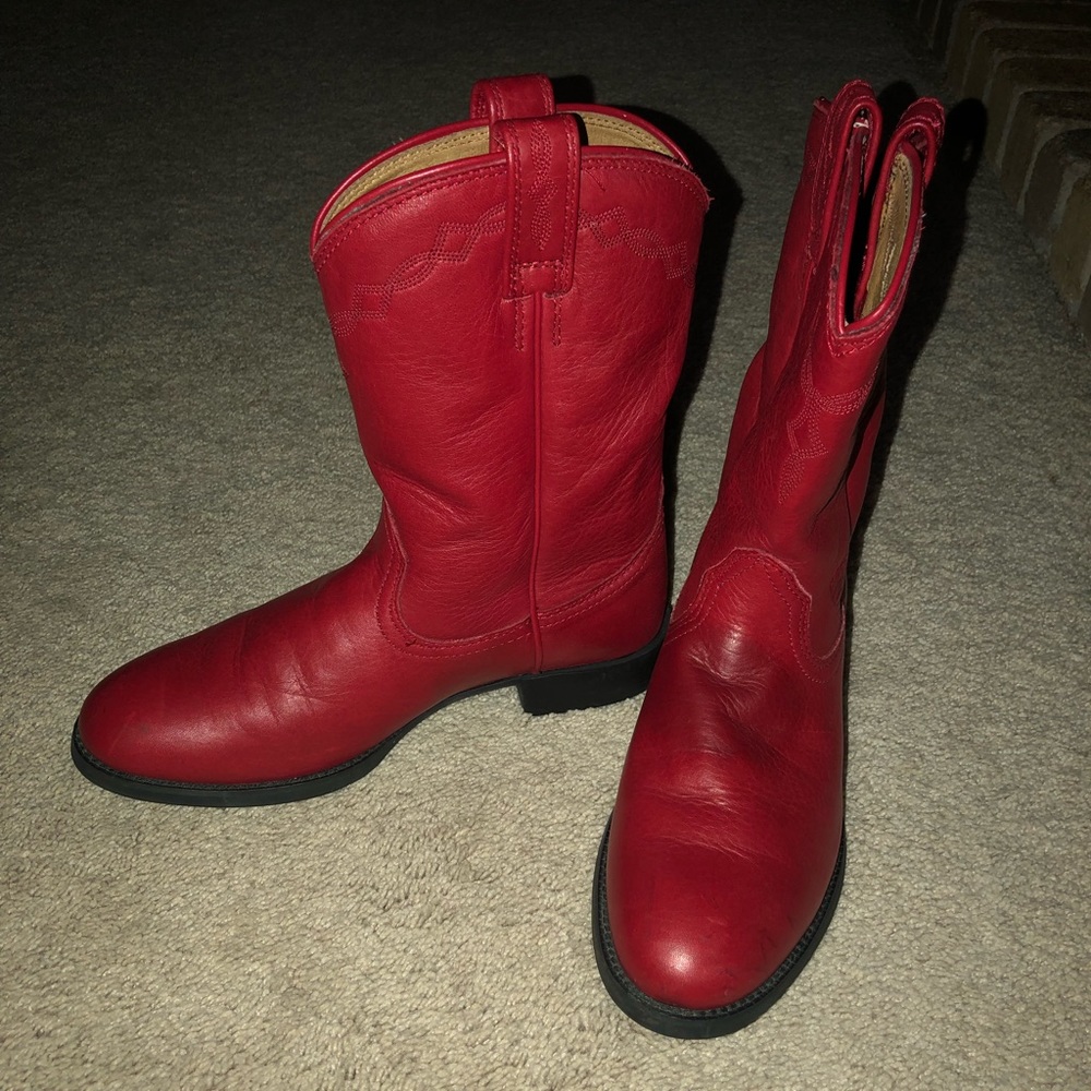 ARIAT Red Cowboy Boots